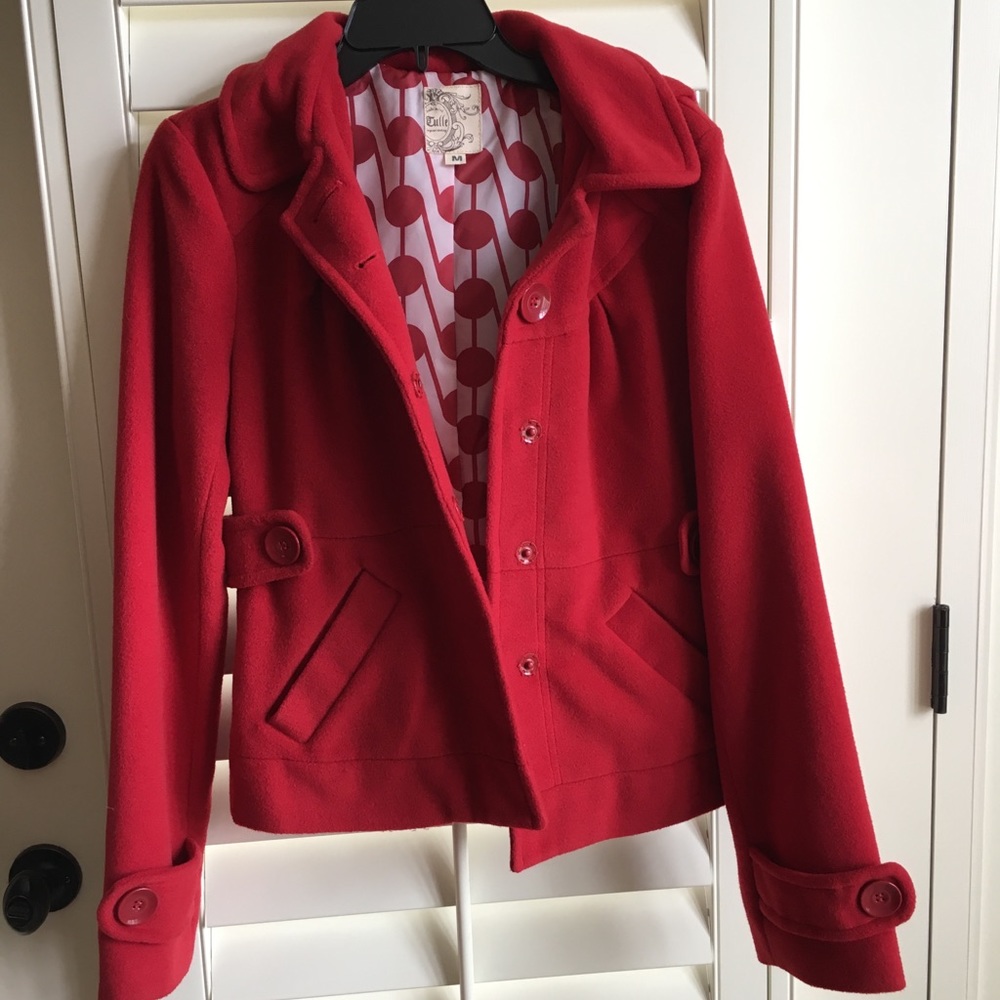 M Red Pea Coat
